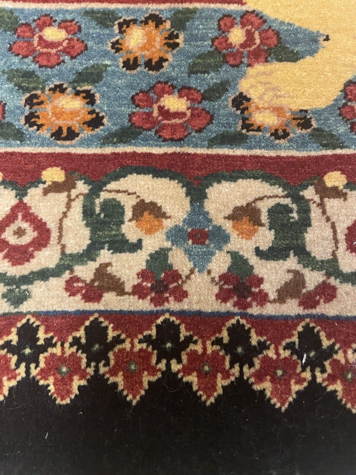 Handmade Persian Tabriz rug — compact and elegant
