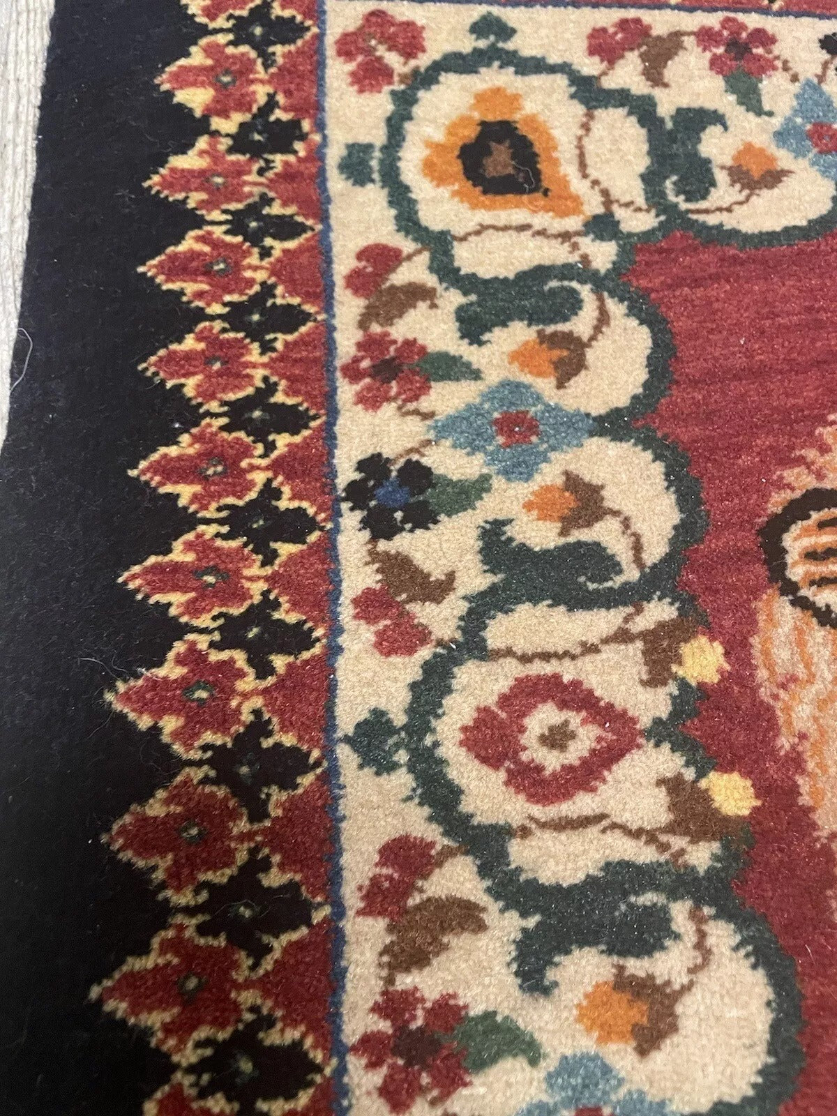 Persian Tabriz wool rug — a collectible vintage piece
