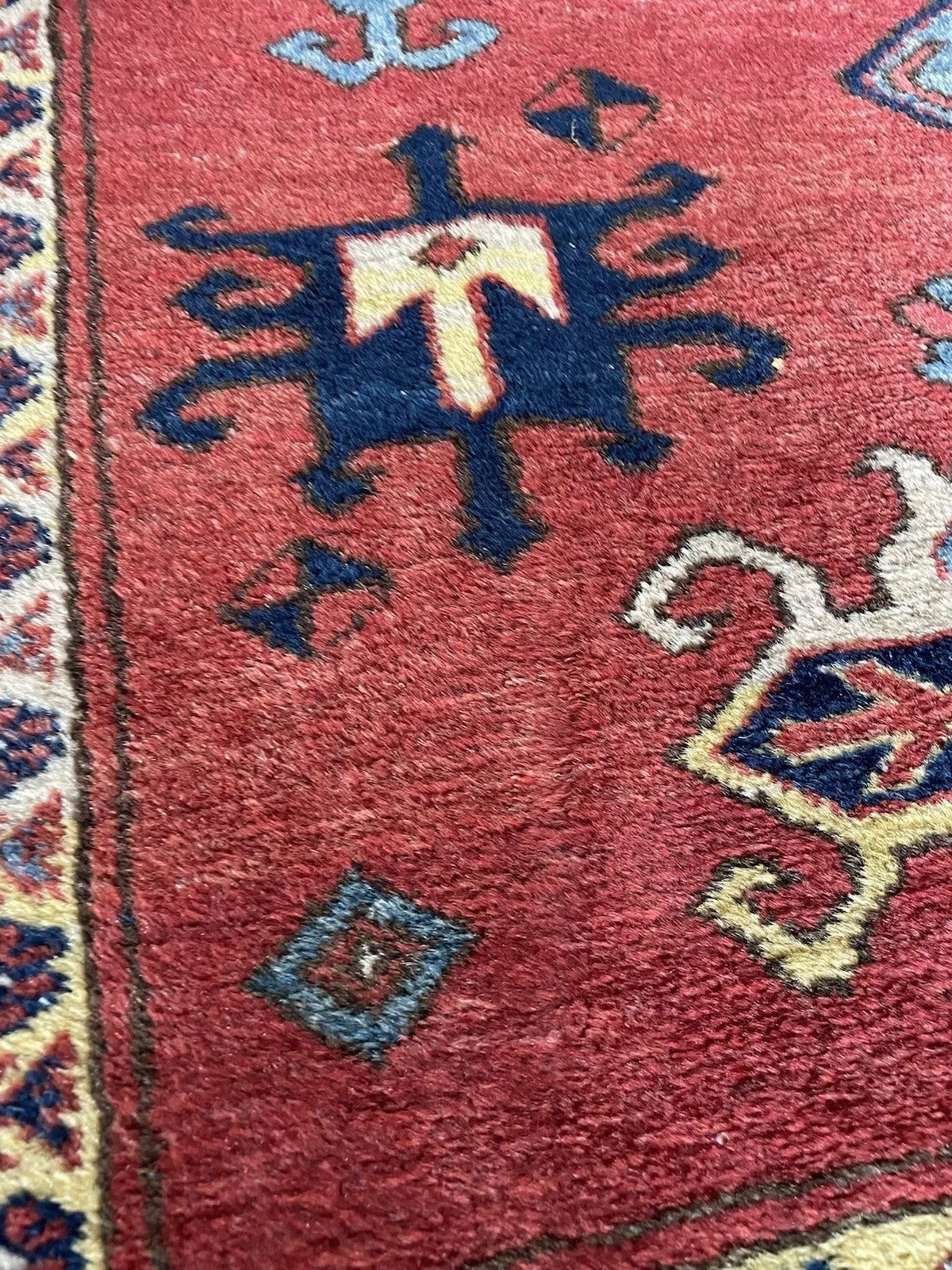 Authentic 1970s Caucasian Kazak rug — 5.1' x 5.9'
