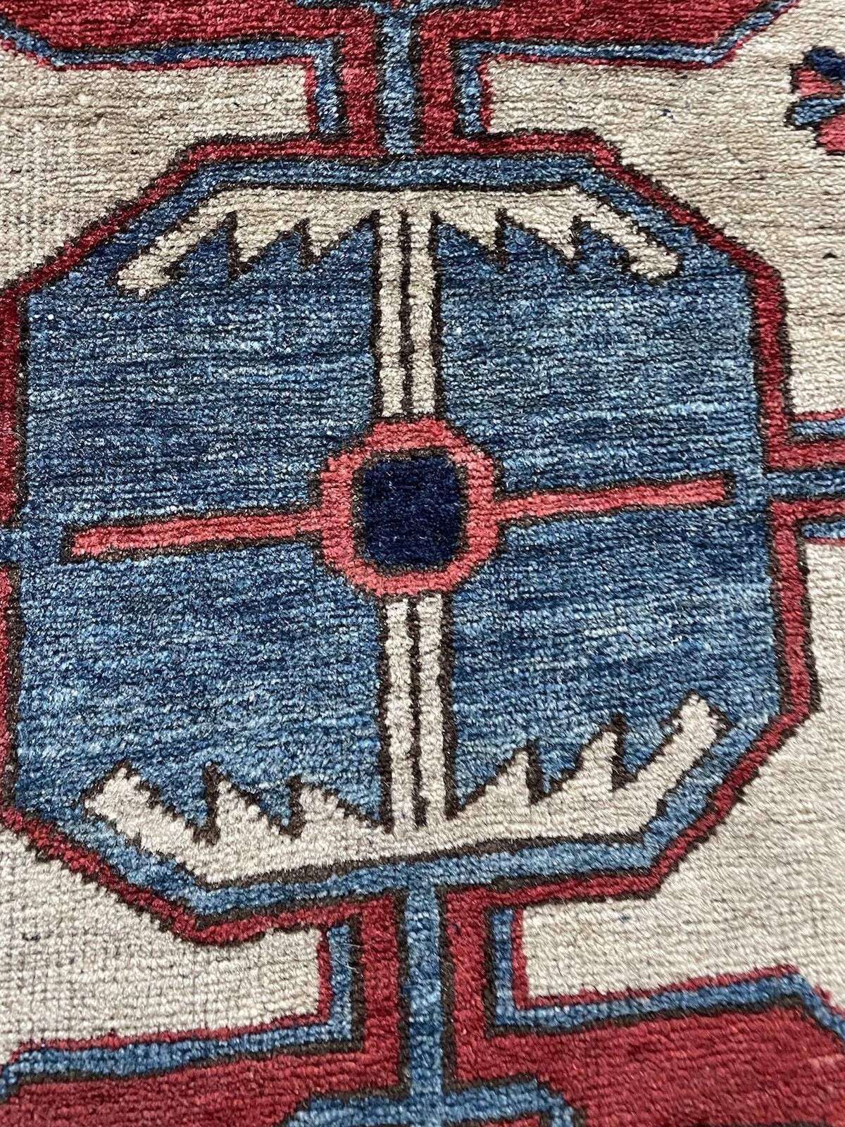 Authentic Kazak wool rug — a cultural centerpiece
