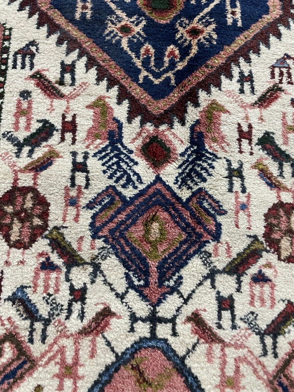 Vintage Persian Afshar rug with timeless geometric patterns
