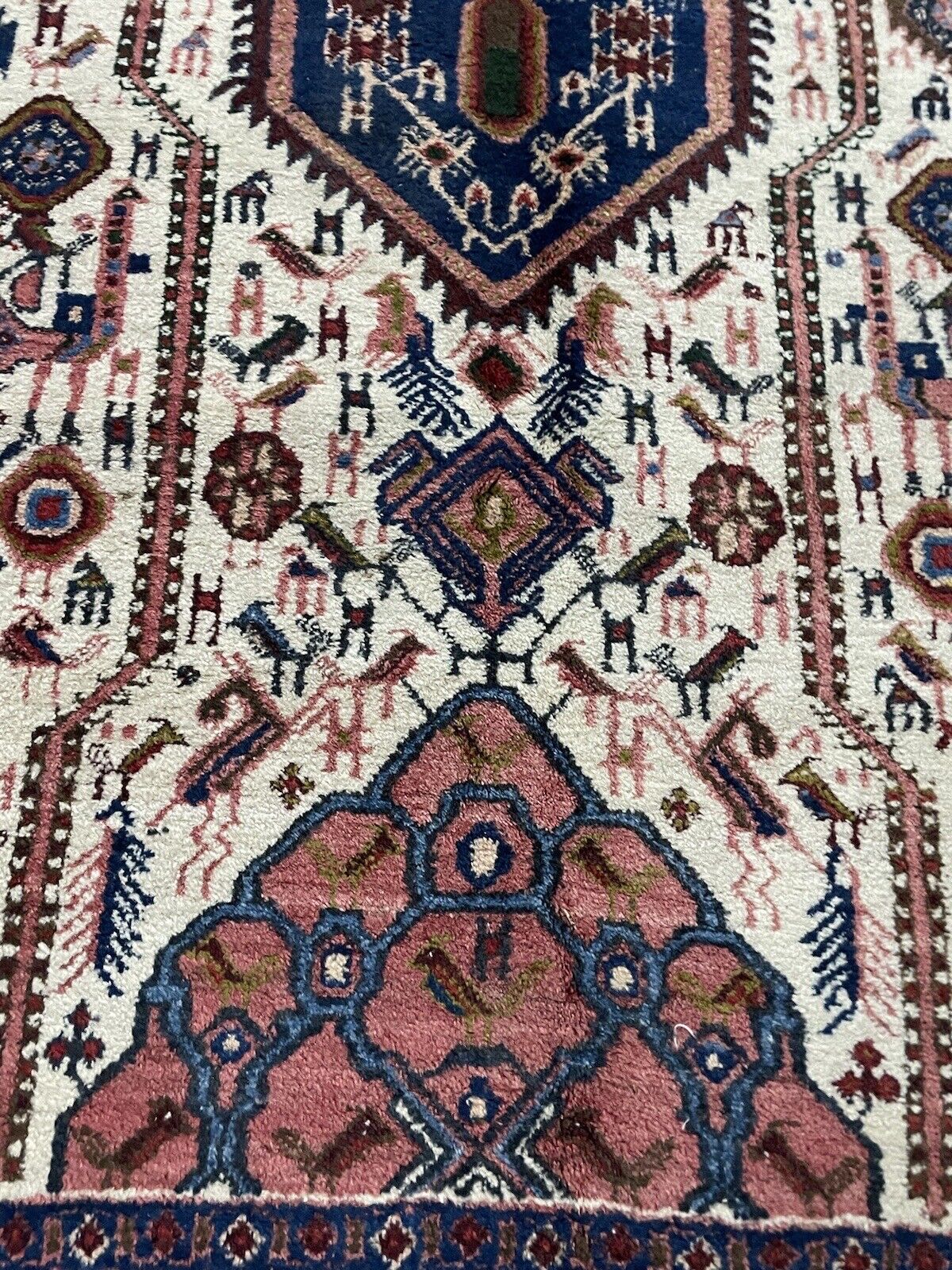 1970s Persian Afshar rug — classic geometric artistry

