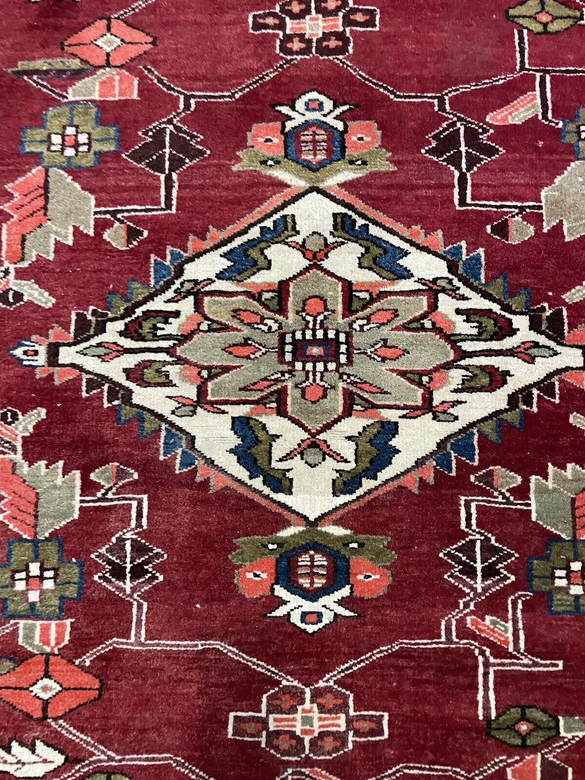 Vintage Persian Hamadan rug, rich in color and history.

