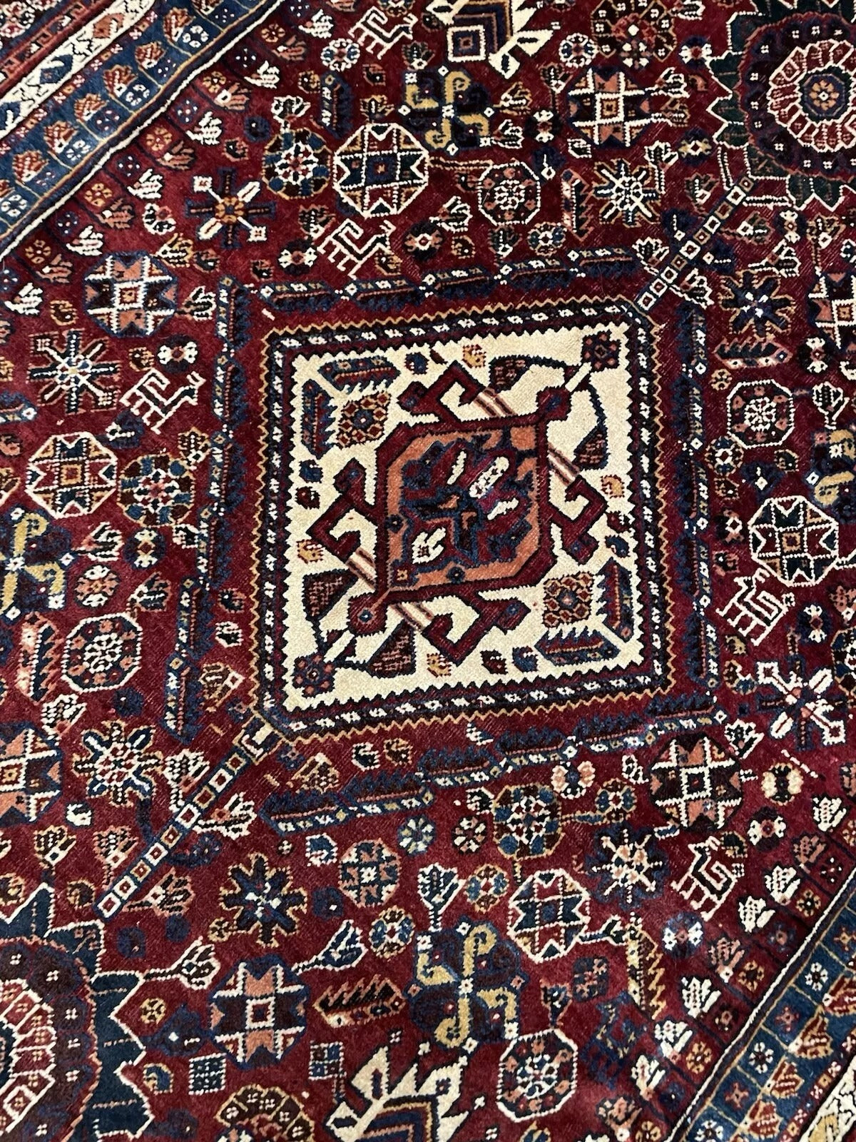 Geometric borders with repeating tribal patterns


