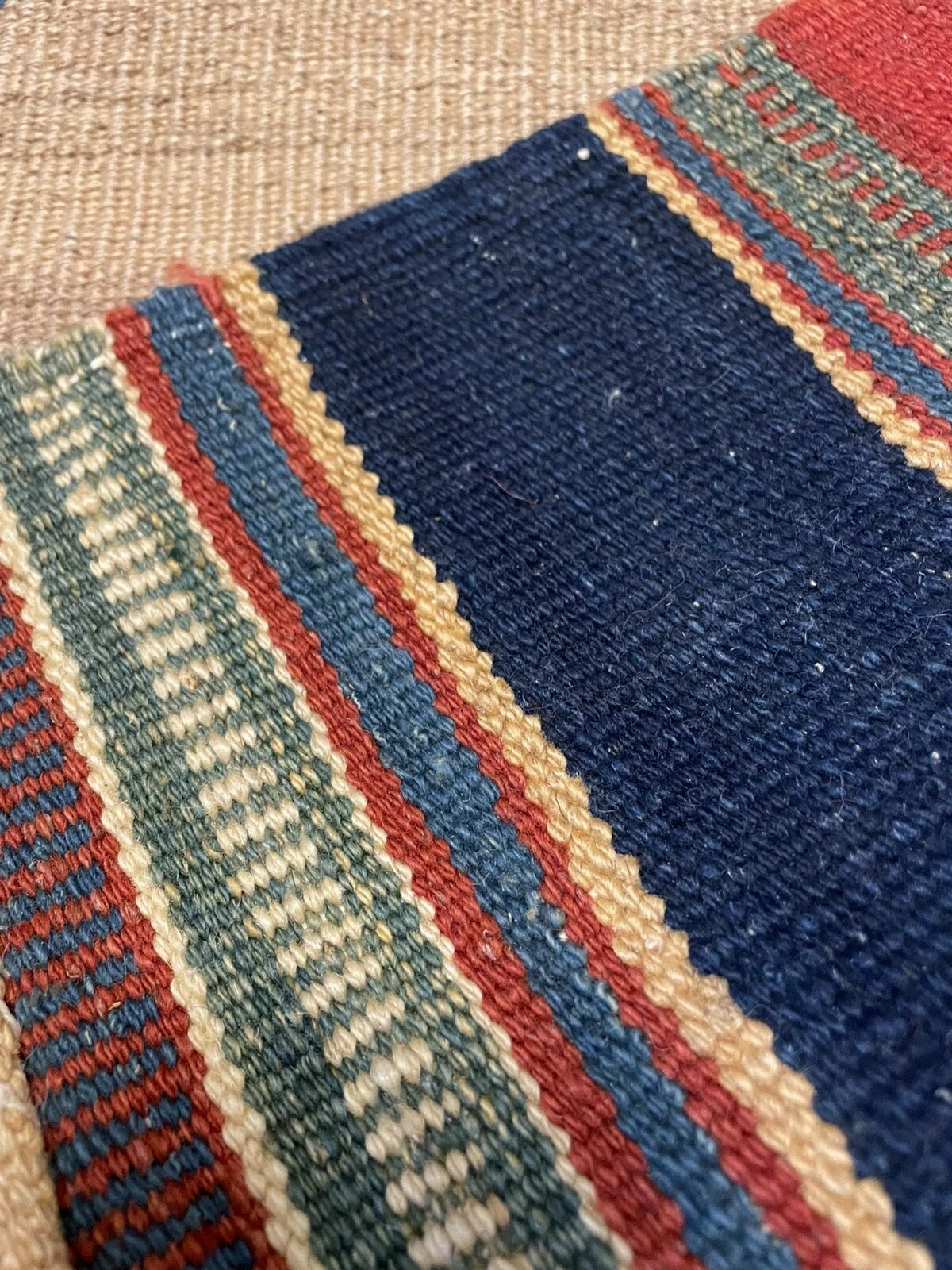 Vegetable-dyed patterns with rich, earthy tones

