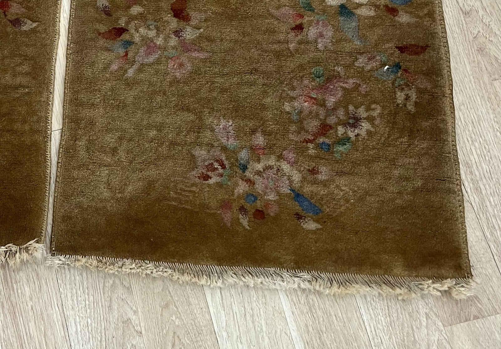 Handwoven wool rugs showcasing 1920s Art Deco style
