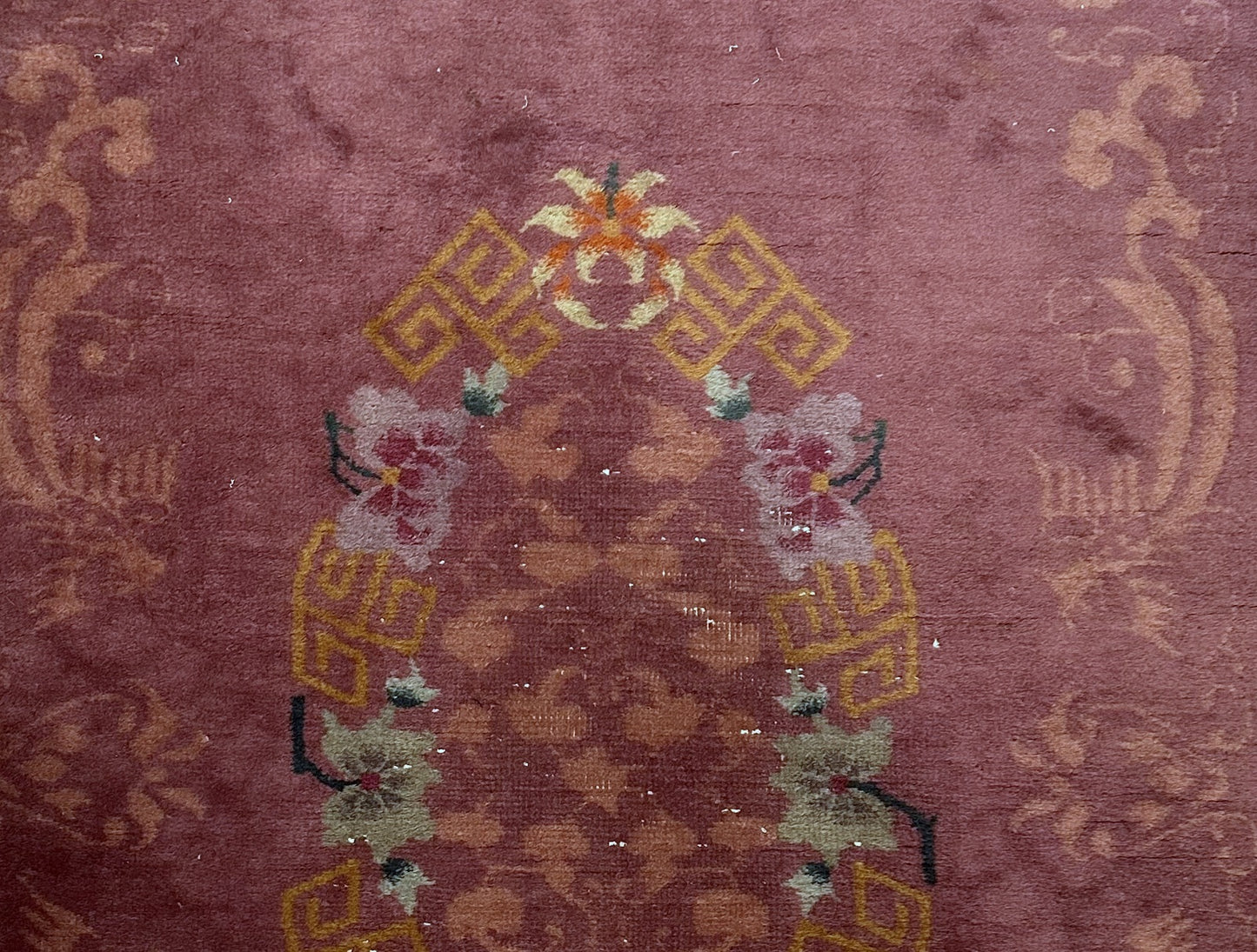 Soft wool Art Deco rug from early 20th-century China
