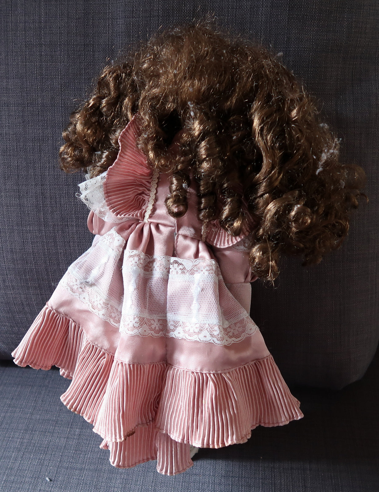 Porcelain doll for collectors, marked 2C01
