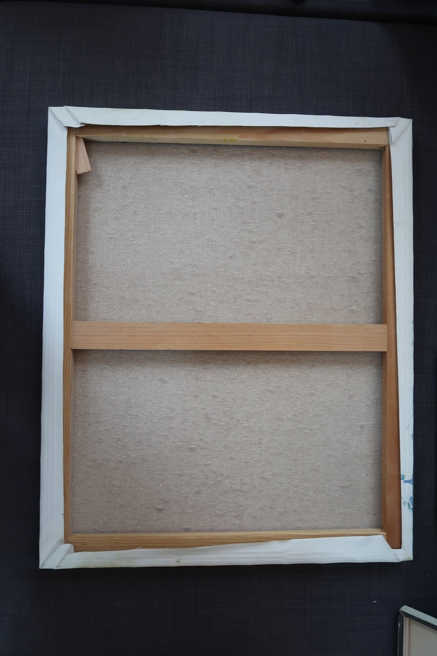 Side view showing canvas depth and edge treatment

