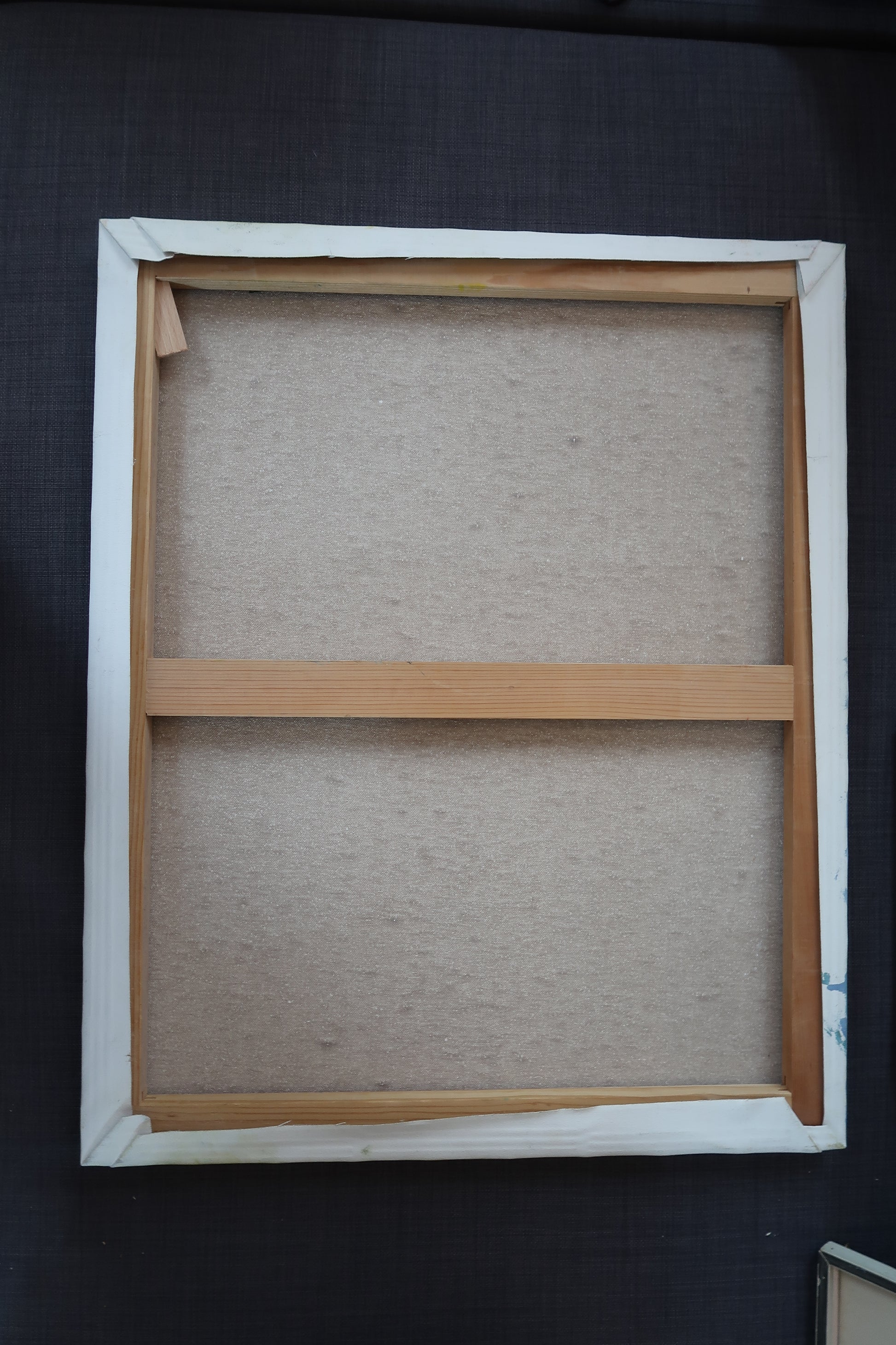 Side view showing canvas depth and edge treatment

