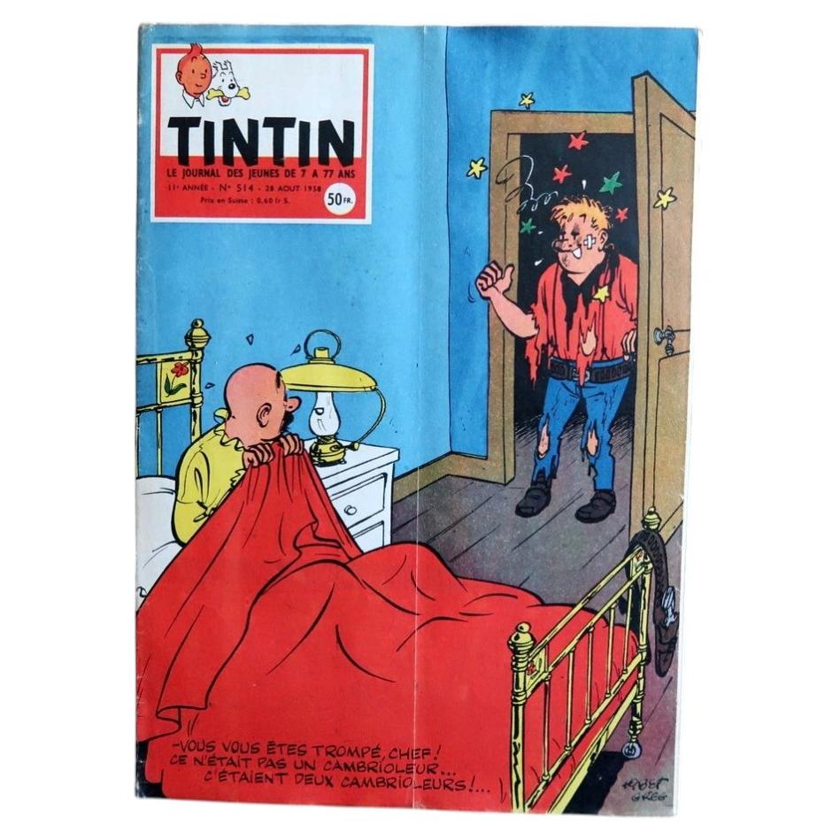 Vintage Journal Tintin No 514 August 28 1958 featuring Michel Vaillant story