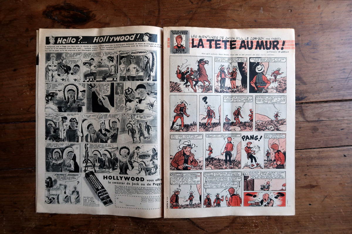 Rare Tintin magazine featuring Michel Vaillant Le Grand Défi by Jean Graton