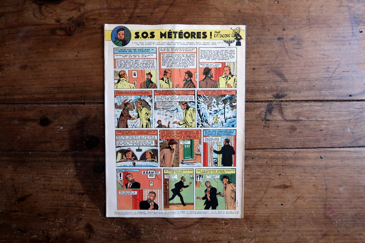 Original Tintin Magazine Issue 515 launching the Dan Cooper Cap sur Mars adventure