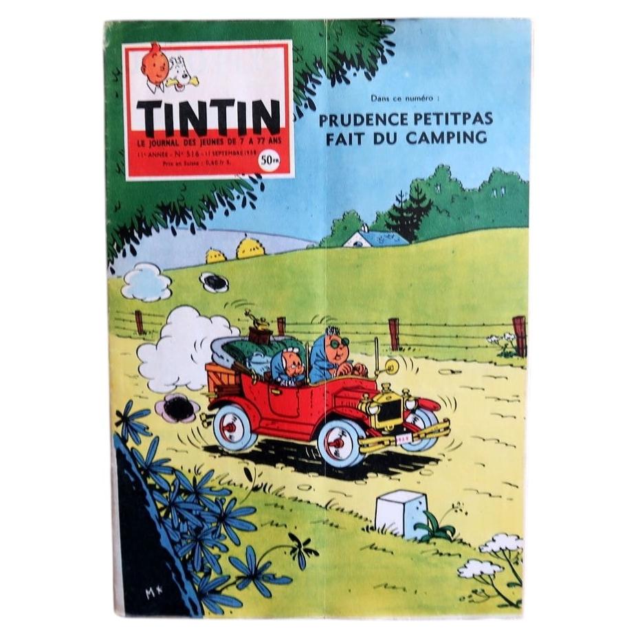 Vintage Journal Tintin No 516 September 11 1958 featuring USS Nautilus theme