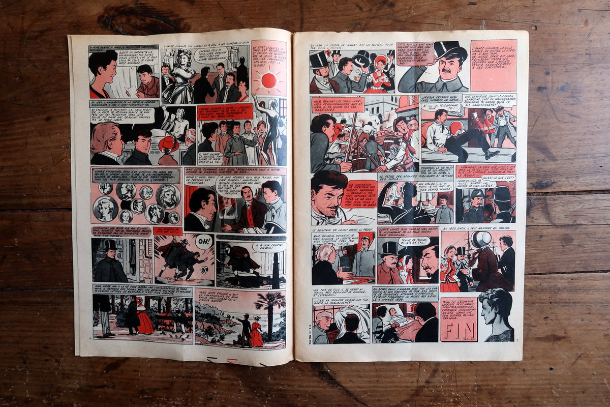 Rare Tintin comic journal featuring the legendary USS Nautilus submarine