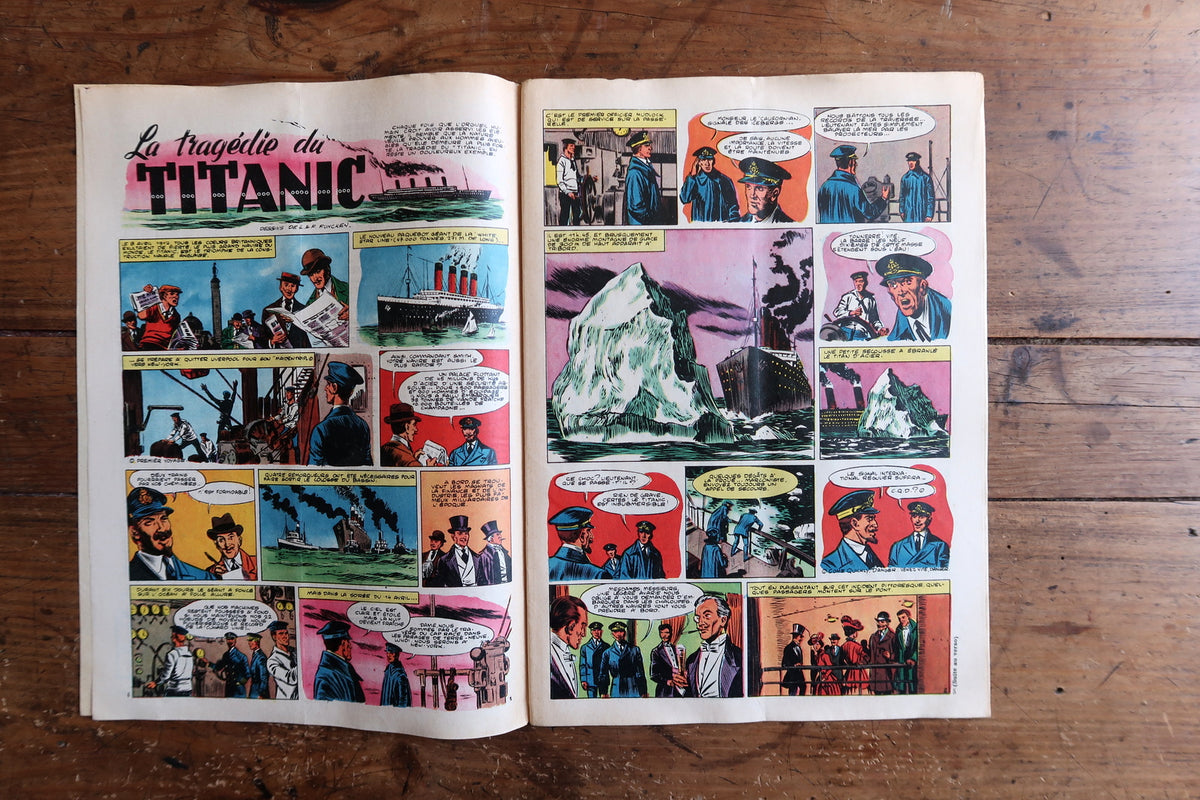 Vintage Tintin magazine No. 518 published September 25, 1958.