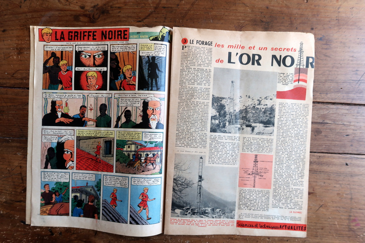 Original Belgian comic magazine featuring work associated with E.P. Jacobs and Jacques Martin