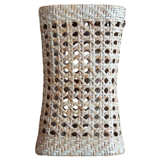 Vintage woven rattan sculptural decorative object featuring fine Vienna cane weave pattern on a bentwood frame (Ref: 2C114).
