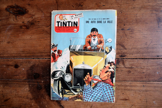 Full vintage Ford cover showing the moustached driver and startled bystander