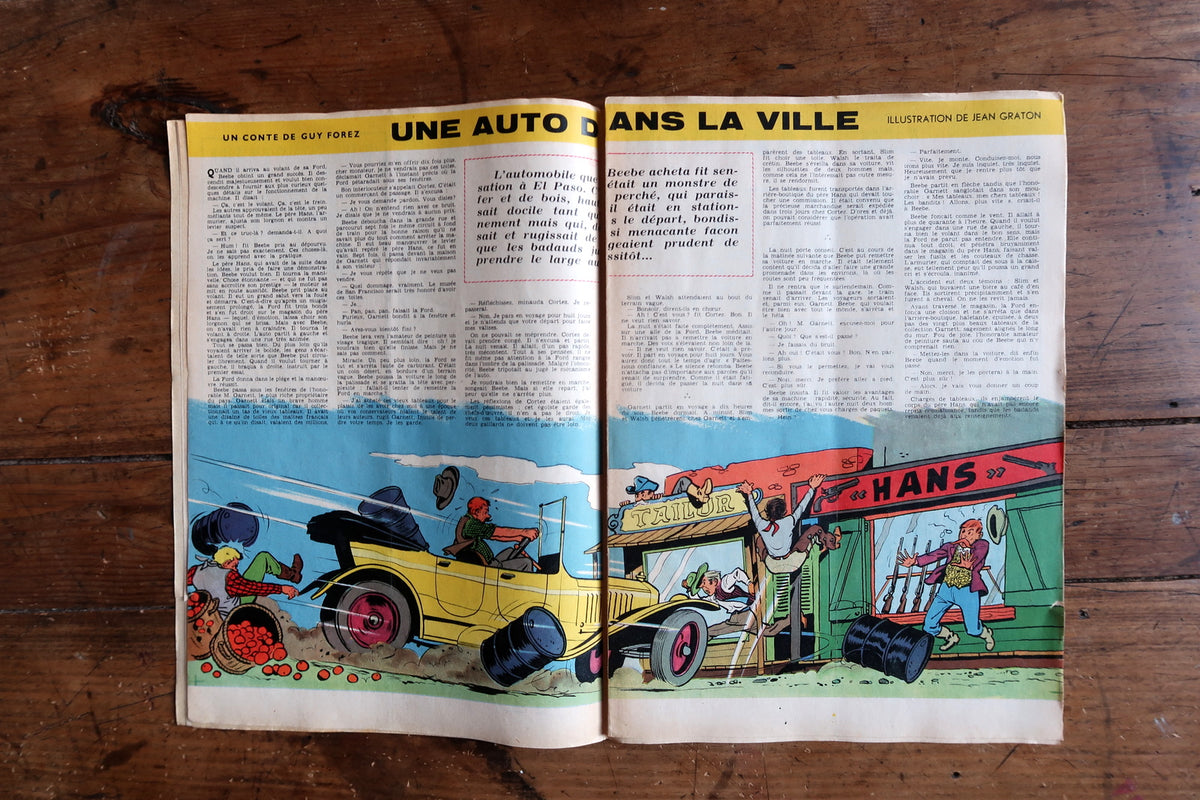Le Tour du Monde en 80 Lignes, Voici l’Avion Atomique and BP advertisement