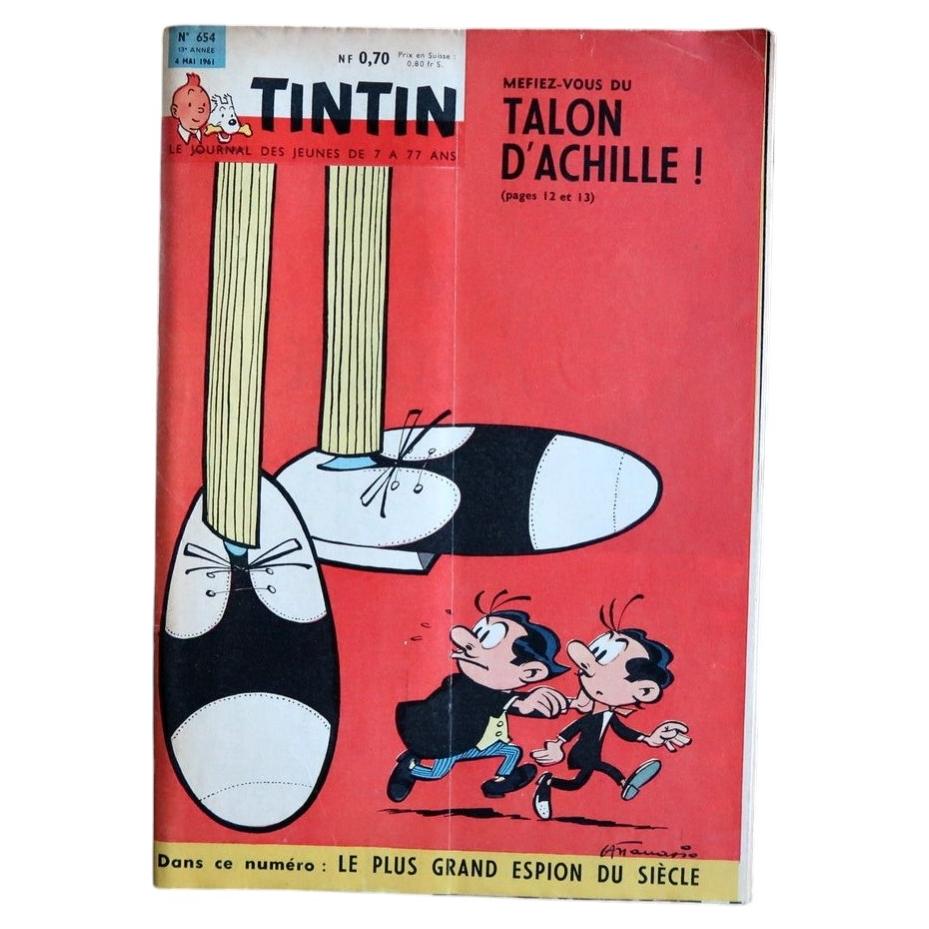 Journal de Tintin N°654 dated 4 May 1961 with red giant-shoes cover