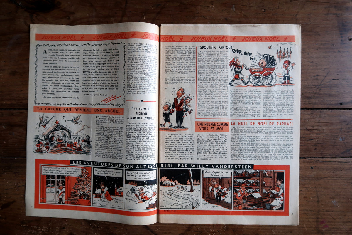 Illustrated French comic magazine from 26 December 1957
