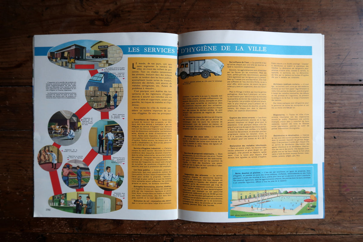 Article about time and calendars beside Tout l’Univers information page.