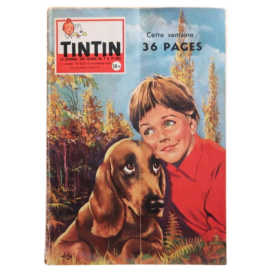 Original Tintin magazine November 1958, Le Journal de Tintin vintage comic issue