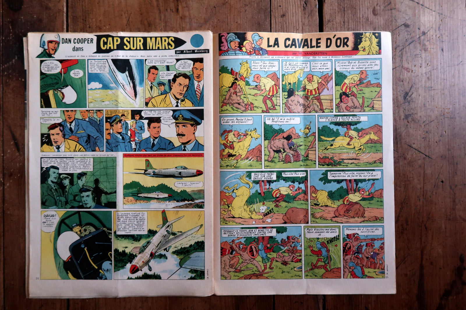 Vintage Tintin magazine full view, November 1958 edition with classic cover