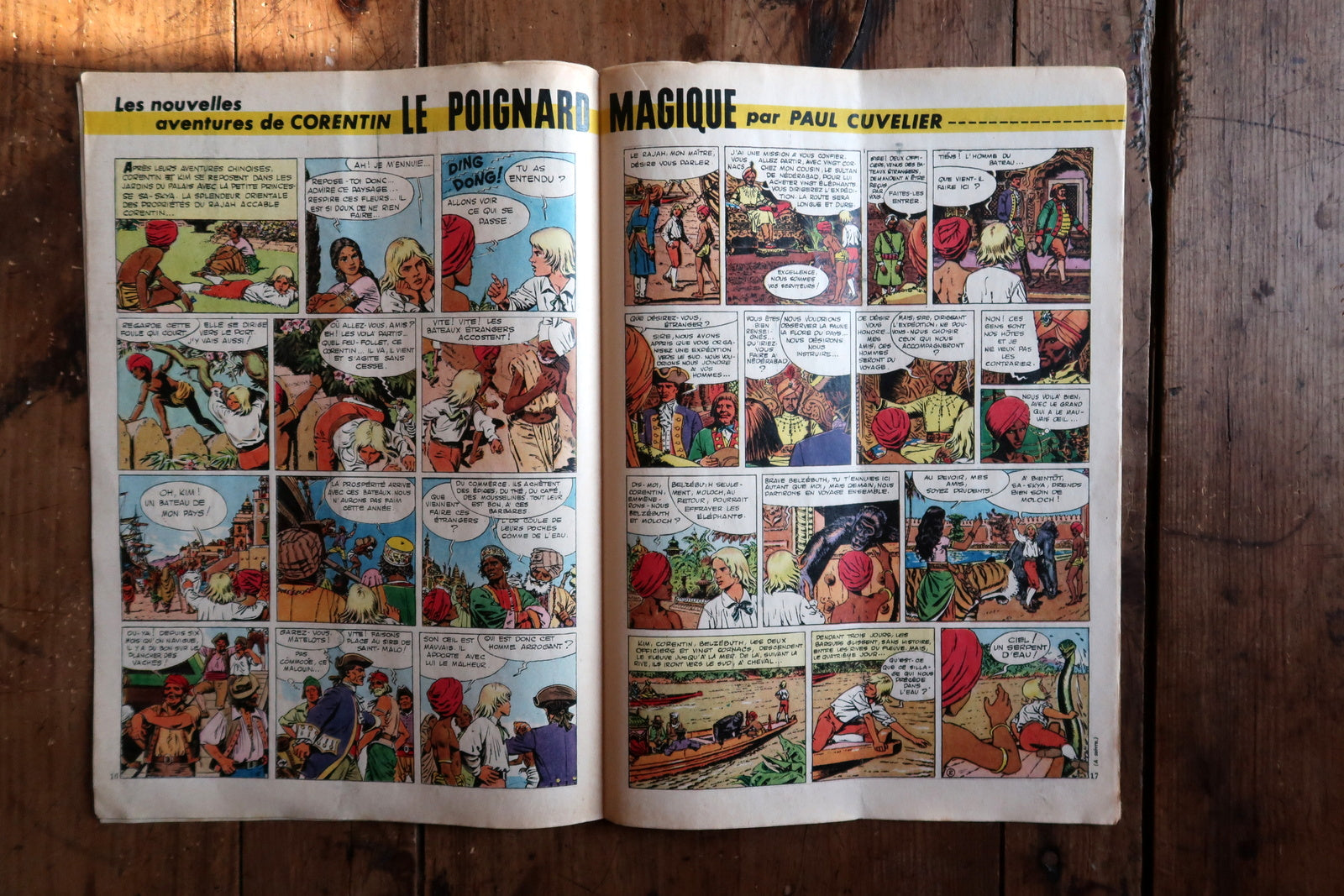 Original 1958 Tintin comic issue No 529, Franco-Belgian collectible magazine