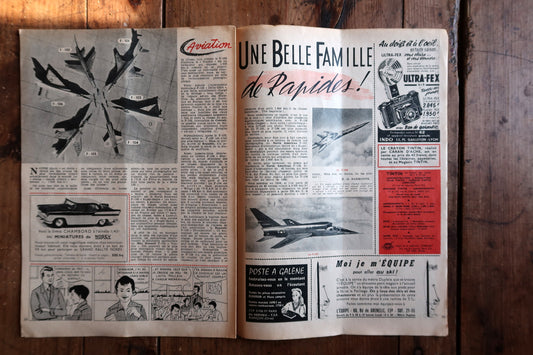 Vintage Tintin magazine full view, issue 529 with detailed illustrated cover