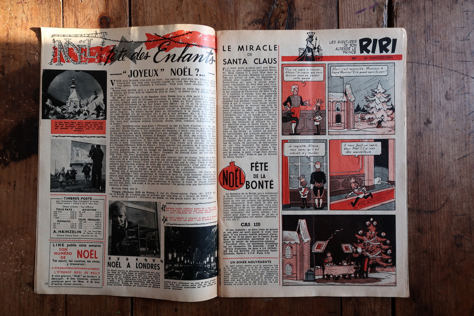 Original 1958 Tintin comic issue No 530, holiday special Franco-Belgian magazine