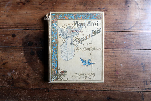 Vintage French children’s book Mon Ami l’Oiseau Bleu with illustrations