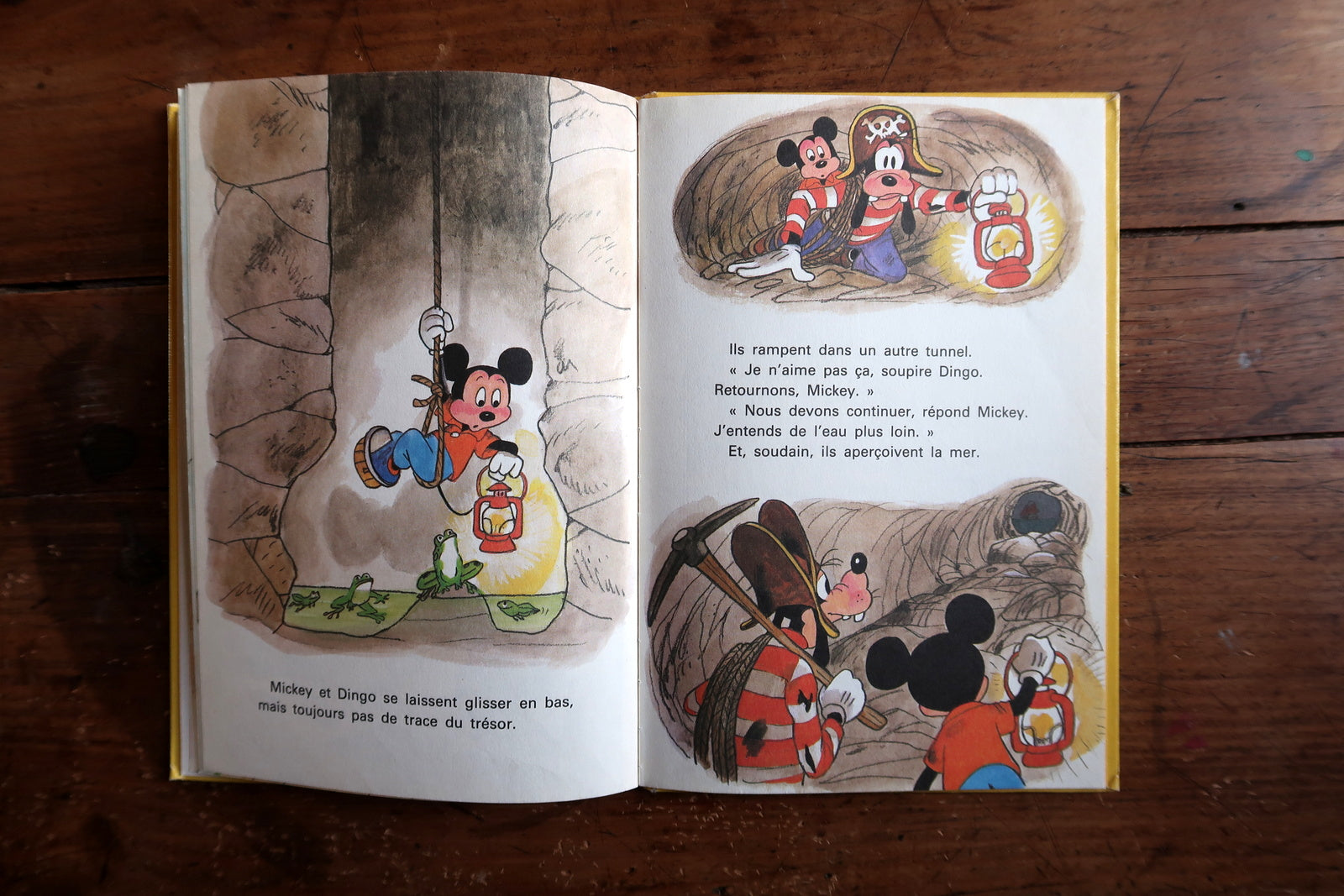 Vintage Disney children’s book back cover, showing layout and design