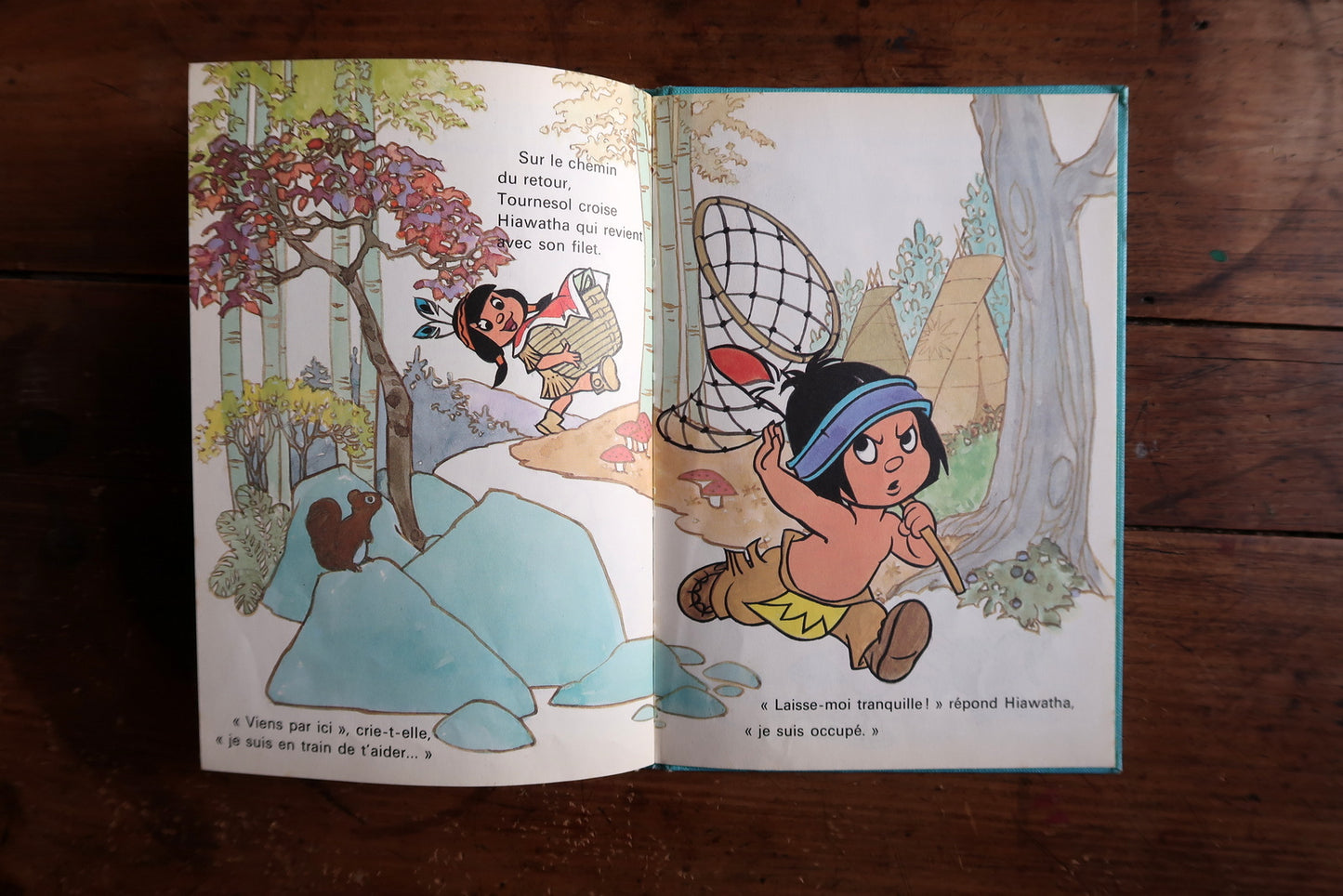 Vintage Disney children’s book back cover, showing layout and design