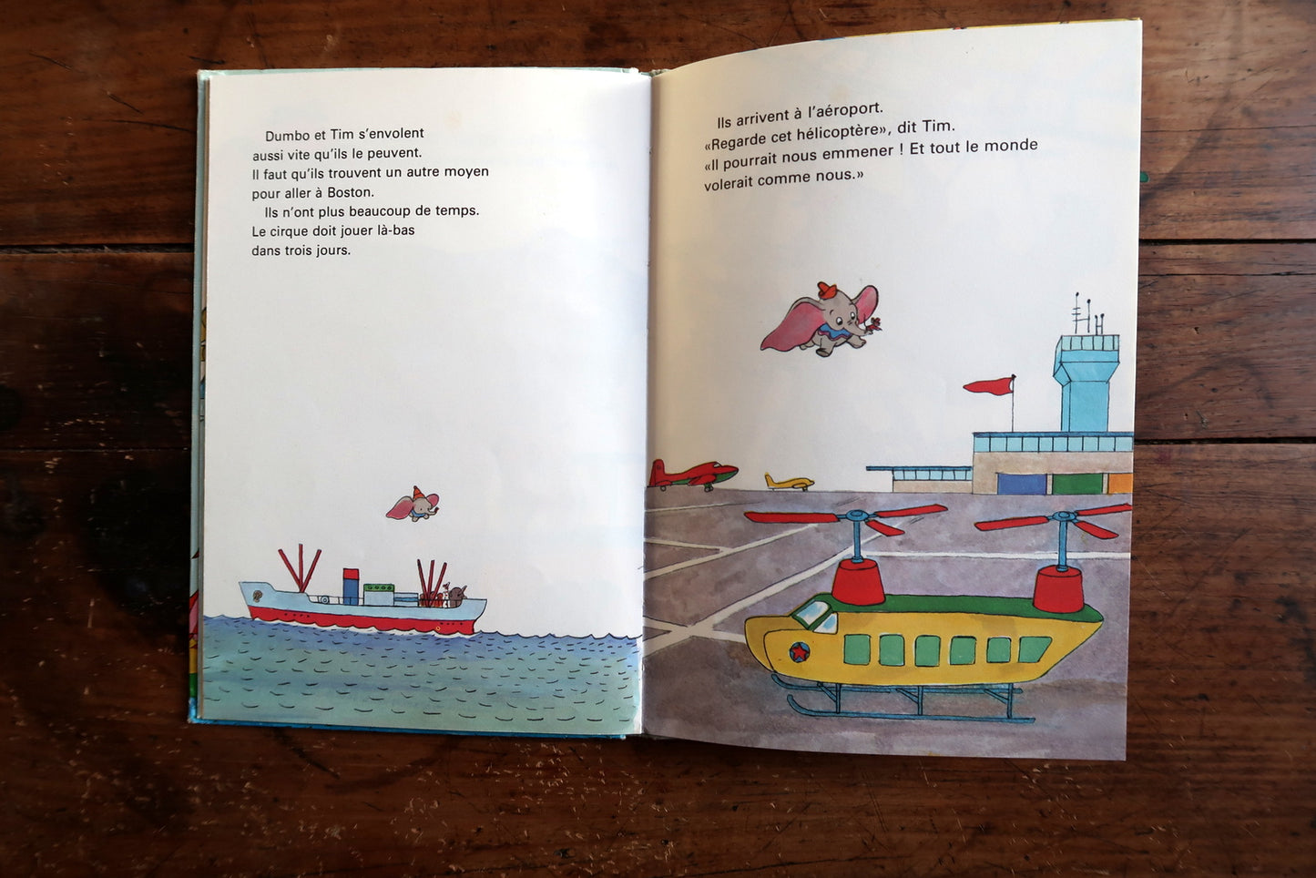 Vintage Disney children’s book back cover, showing layout and design