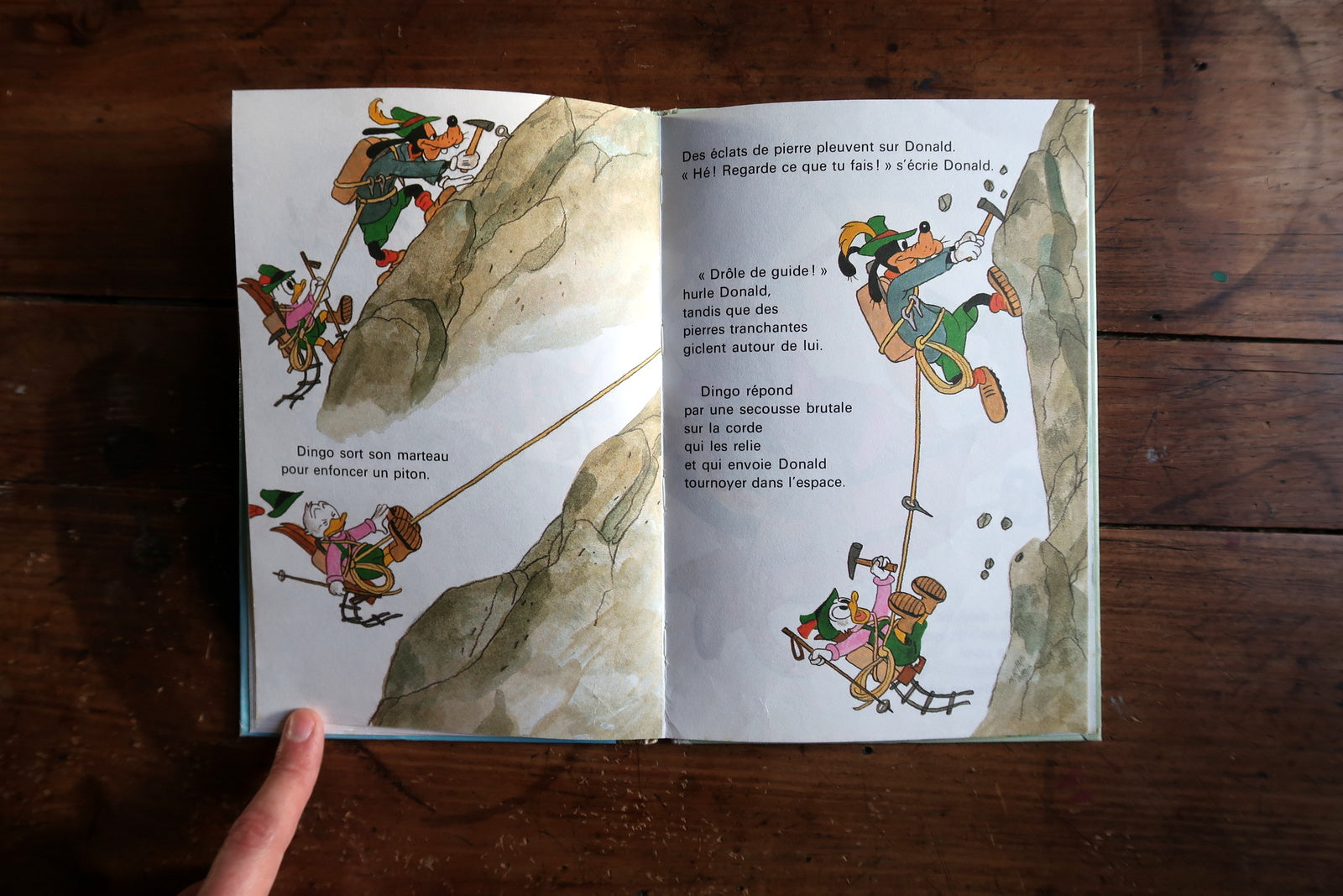 1980 Disney Donald Duck book Donald Alpiniste vintage French edition Paris published hardcover 36 pages full-color.


