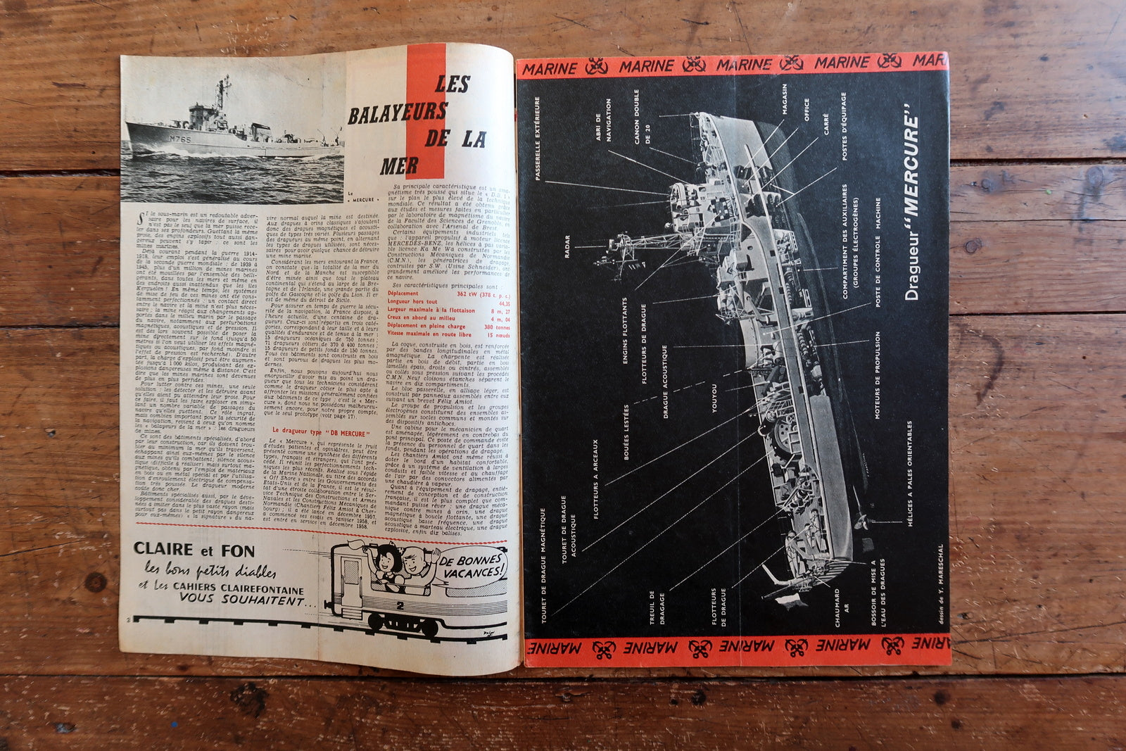 Vintage June 1959 Tintin magazine, good vintage condition with visible central fold mark, light edge wear, and clean, complete interior pages totaling 36 pages.

