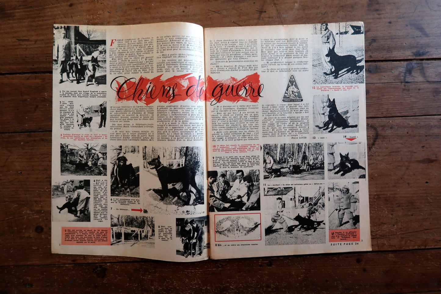 Decorative vintage French comic magazine with a visually powerful circus-themed cover featuring a stylized clown on a penny-farthing, rendered in bold red and geometric mid-century style.

