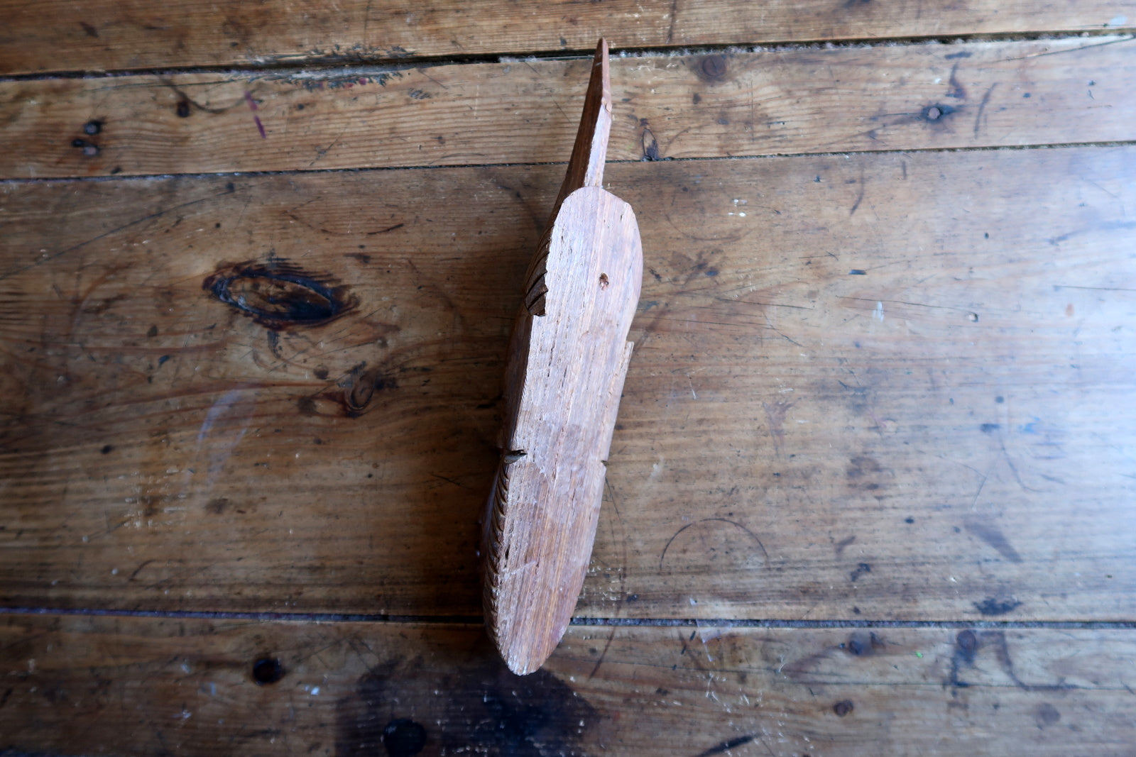 Baoule style mask — refined hardwood carving with elongated features

