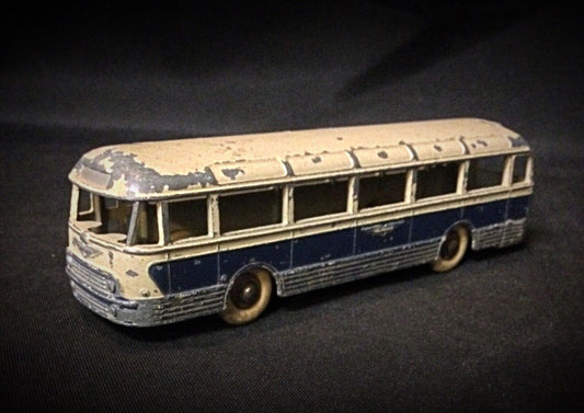 Side View of Vintage Dinky Toys Autocar Chausson Bus – Multicolor Metal Model