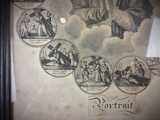 Esoteric Religious Artwork with Spiritual Symbolism
