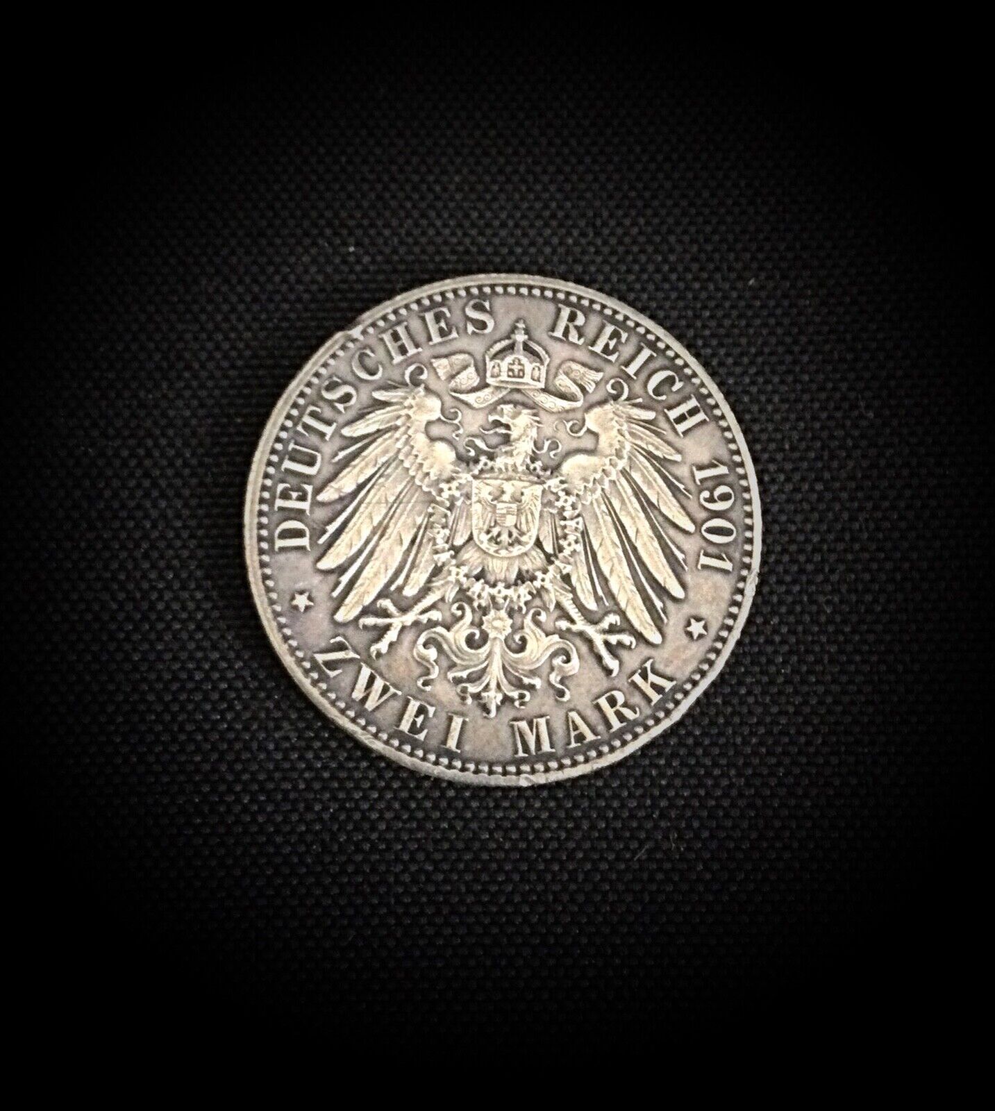 Historical Wilhelm II Zwei Mark Coin 1901
