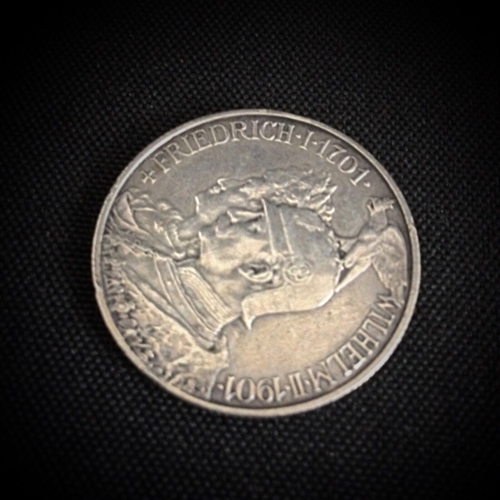 German Empire 1901 Zwei Mark Coin with Imperial Eagle
