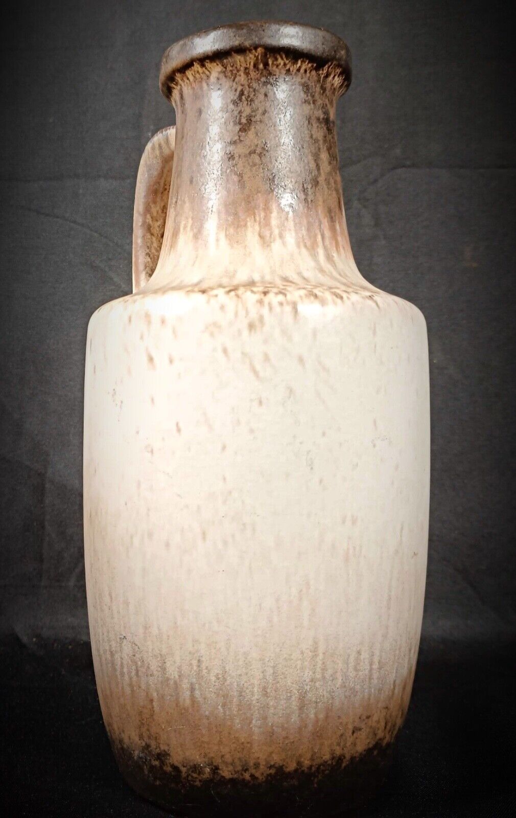 Vintage clay pitcher by Scheurich — rustic German pottery
