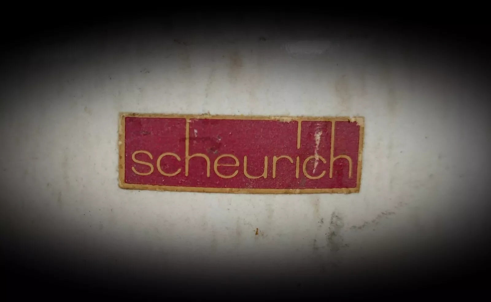 Close-up of Scheurich's mark — W. Germany 404-16
