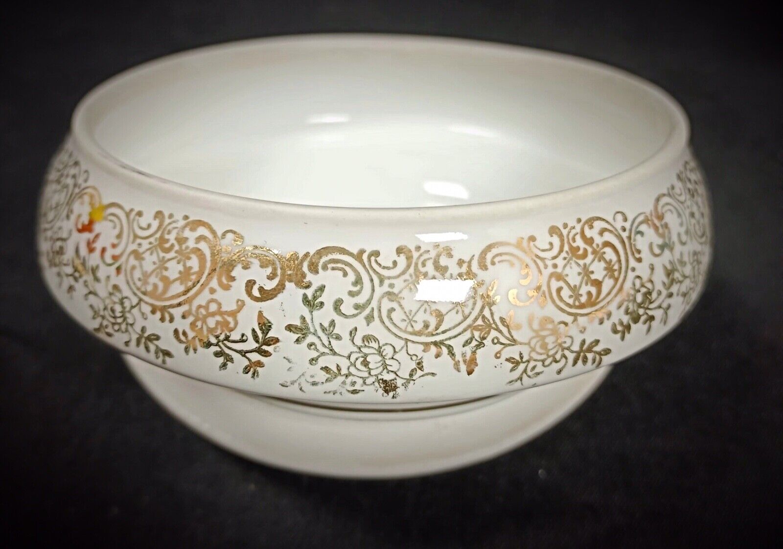 Antique porcelain bonbonnière for jewelry or keepsakes
