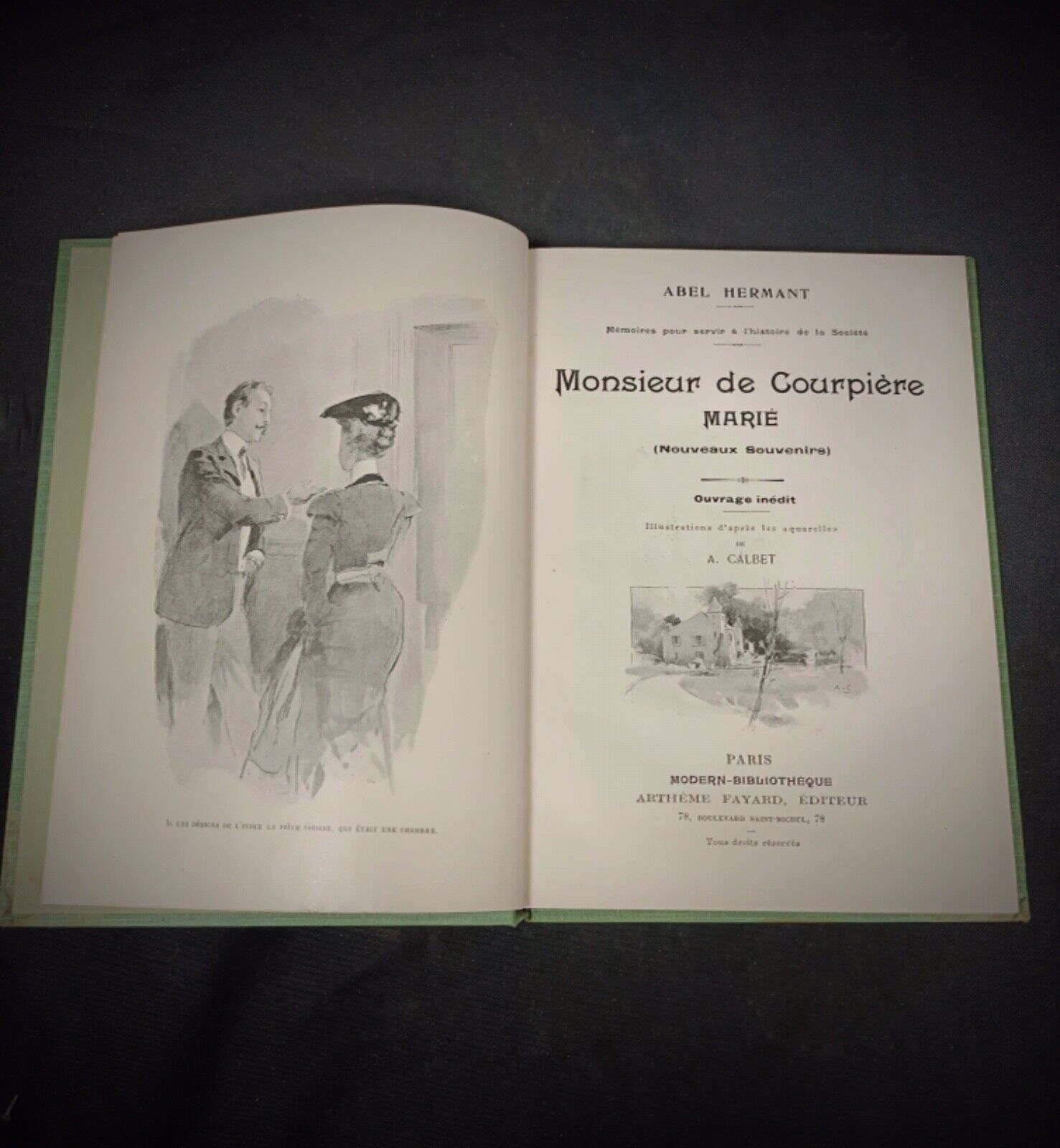 Classic book set featuring Monsieur de Courpière Marie

