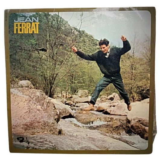 Vintage Jean Ferrat 33 RPM vinyl record

