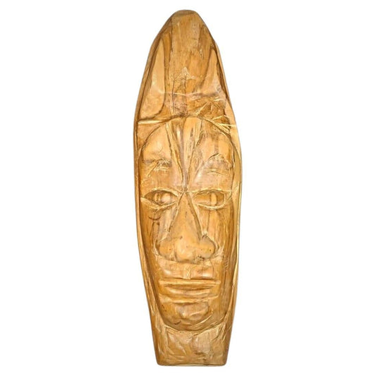 Antique Guatemalan hand-carved wooden mask

